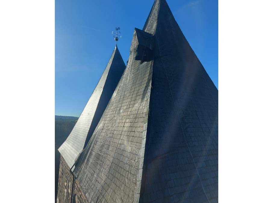 Dachsicherung eines Kirchturmes